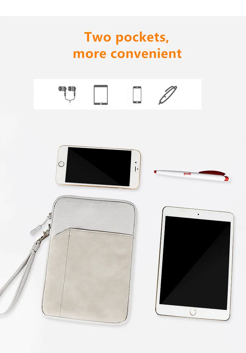 JMT-700554 Tablet Sleeve Pouch for 8-10.8 Inch Devices, Protective Notebook and Laptop Bag