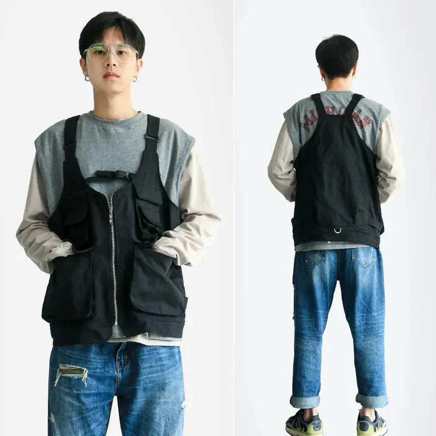 JMT-700618 Multifunctional Outdoor Apron Vest for Camping, Fishing, Gardening, and More