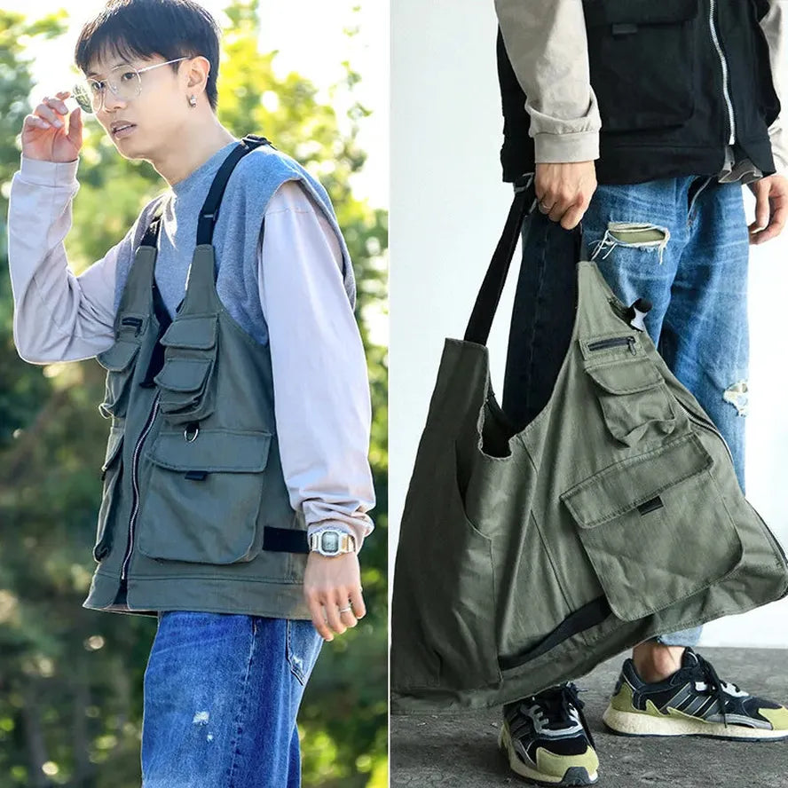 JMT-700618 Multifunctional Outdoor Apron Vest for Camping, Fishing, Gardening, and More