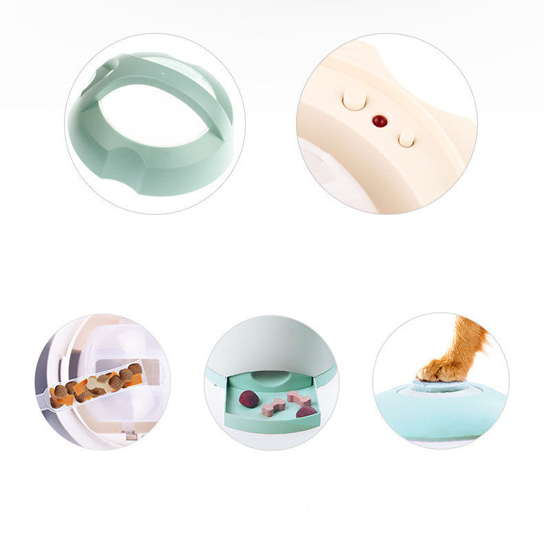 JMT-700746 Automatic Push Button Dog Feeder with Non-Toxic Material and USB Charging