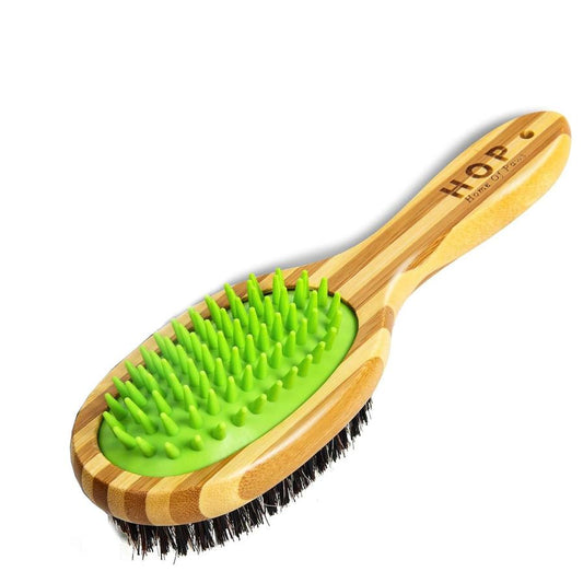 JMT-700810 Dual-Sided Short Hair Dog Grooming Brush for Detangling and Shedding Control