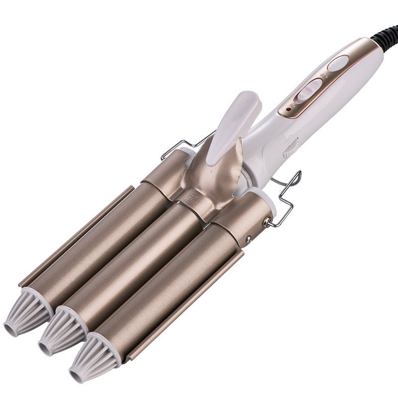 JMT-700874 Three-Tube Tourmaline Ceramic Curling Iron for Wet and Dry Hair, 16MM-20MM Diameter