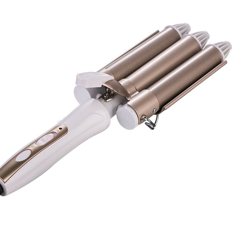 JMT-700874 Three-Tube Tourmaline Ceramic Curling Iron for Wet and Dry Hair, 16MM-20MM Diameter