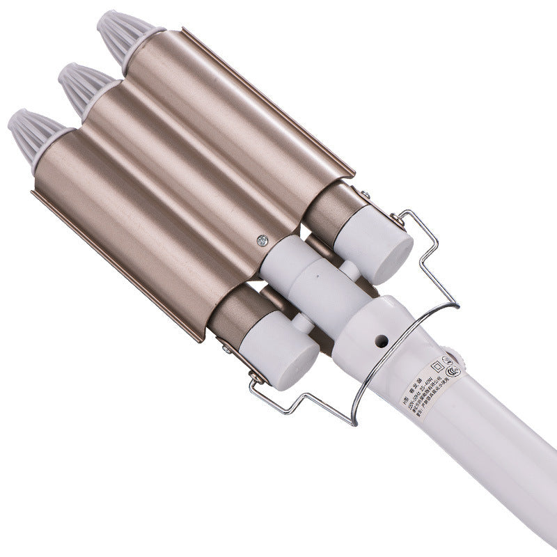 JMT-700874 Three-Tube Tourmaline Ceramic Curling Iron for Wet and Dry Hair, 16MM-20MM Diameter