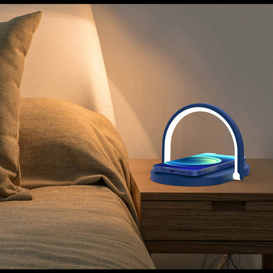 JMT-701066 15W Wireless Charger with Night Light and Mobile Phone Holder - Versatile Charging Solution