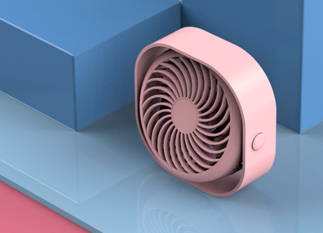 JMT-701066 Portable USB Rechargeable Fan with Adjustable Speed and Quiet Operation