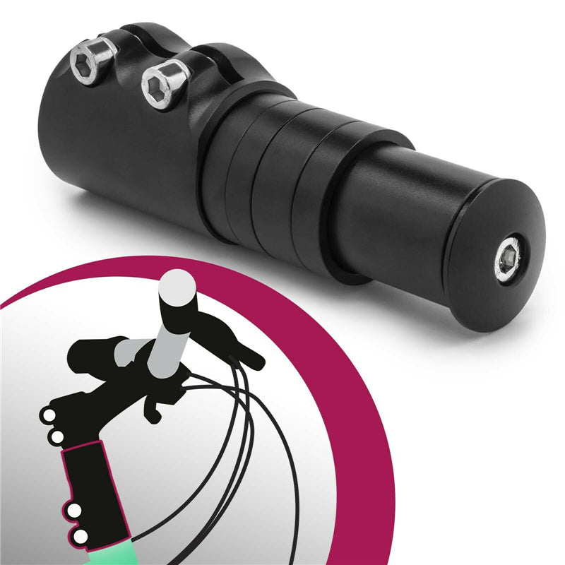 JMT-701258 Adjustable Mountain Bike Handlebar and Head Tube Riser Extender for Enhanced Comfort and Control