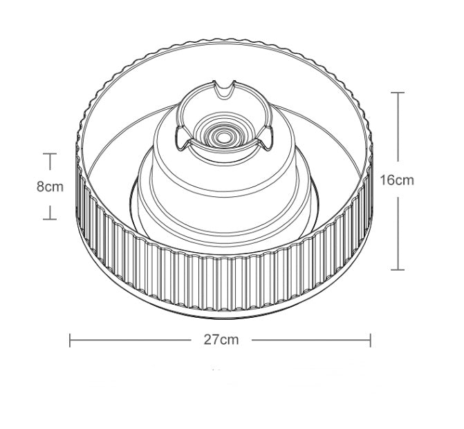 JMT-701898 Ceramic Cake Design Pet Water Dispenser