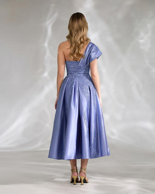 JMT-701962 Elegant Women's Evening Gown in Blue, Model SH0140