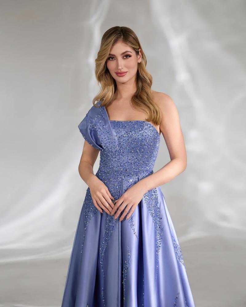 JMT-701962 Elegant Women's Evening Gown in Blue, Model SH0140