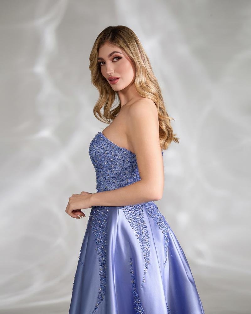 JMT-701962 Elegant Women's Evening Gown in Blue, Model SH0140