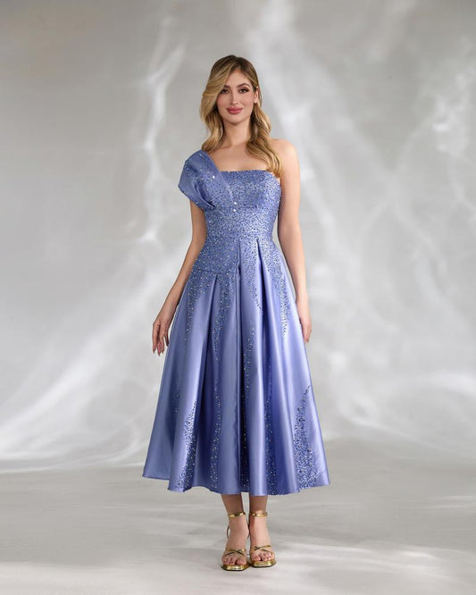 JMT-701962 Elegant Women's Evening Gown in Blue, Model SH0140