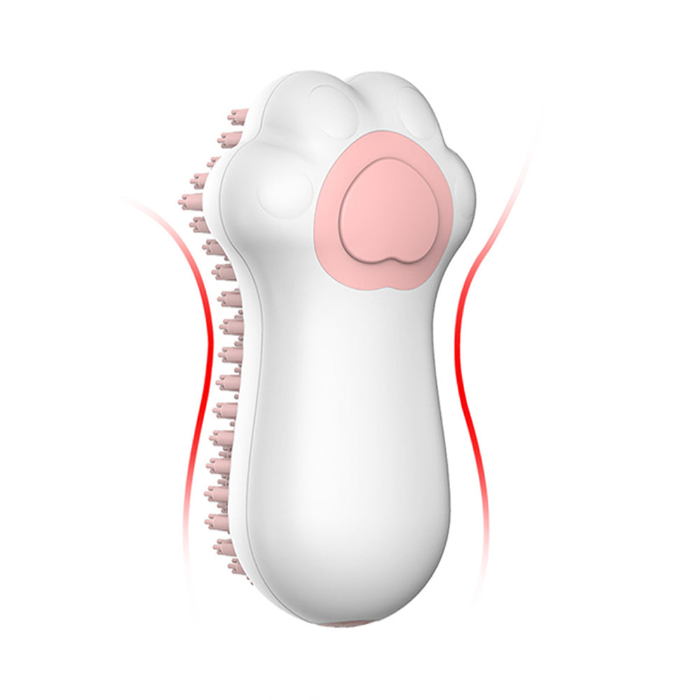JMT-701962 Soft Silicone Pet Grooming Brush with Shampoo Dispenser for Dogs and Cats