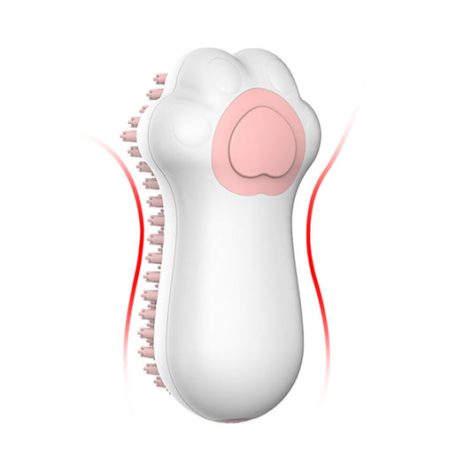 JMT-701962 Soft Silicone Pet Grooming Brush with Shampoo Dispenser for Dogs and Cats