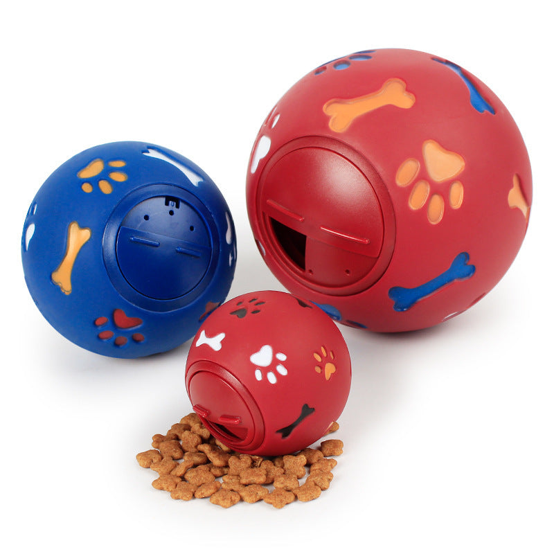 JMT-702026 Durable Rubber Pet Toy - Bite-Resistant Spherical Rotating Ball for Playtime