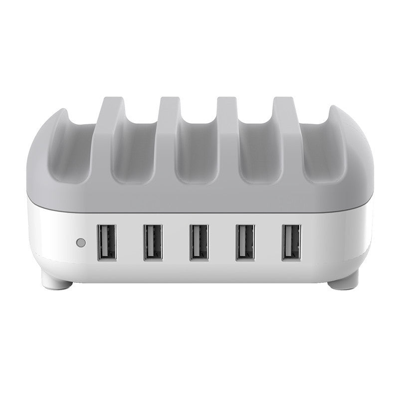 JMT-702218 5-Port USB Charging Station with Intelligent Chip Identification, 40W Output, Available in White and Black
