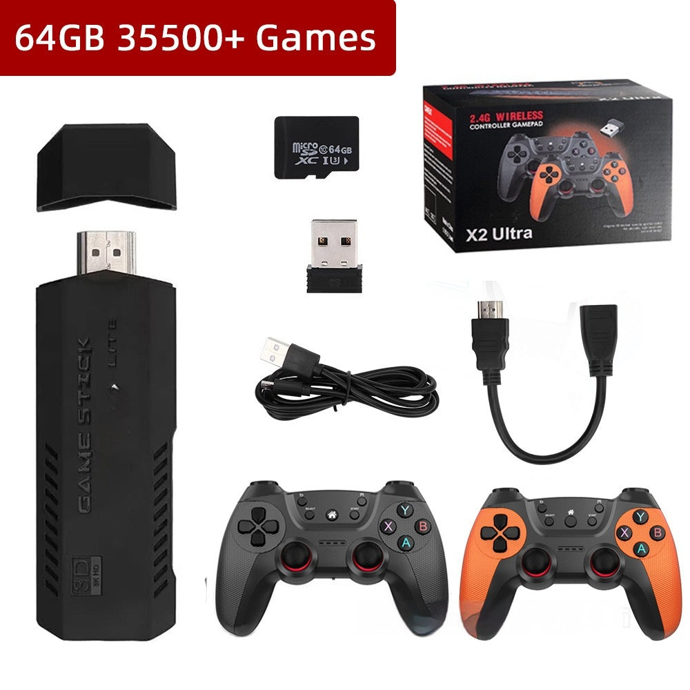 JMT-702346 X2 Ultra Home TV Game Console with HD Graphics and Wireless Dual Controllers