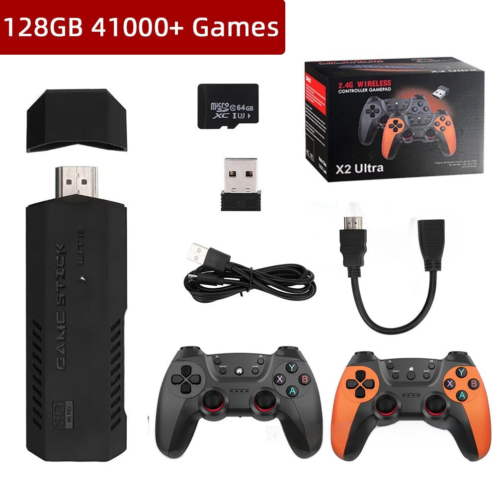 JMT-702346 X2 Ultra Home TV Game Console with HD Graphics and Wireless Dual Controllers