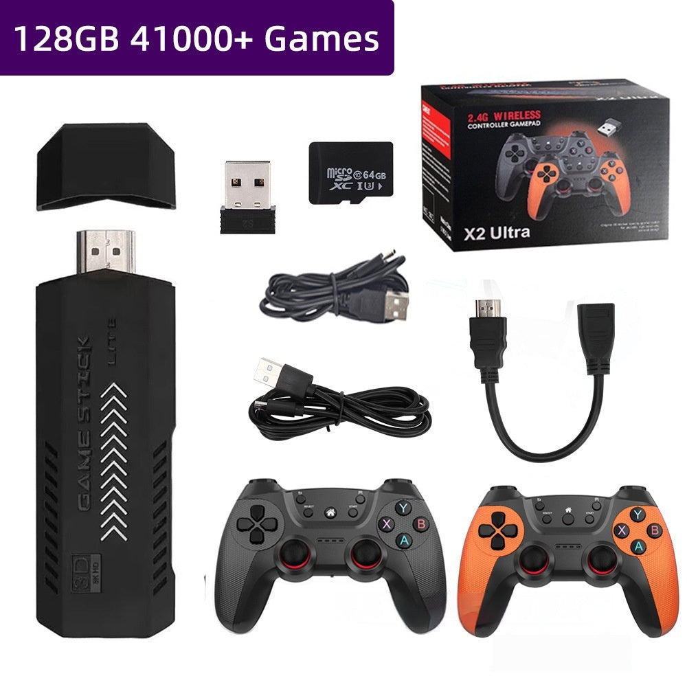 JMT-702346 X2 Ultra Home TV Game Console with HD Graphics and Wireless Dual Controllers