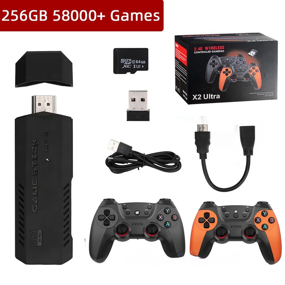 JMT-702346 X2 Ultra Home TV Game Console with HD Graphics and Wireless Dual Controllers
