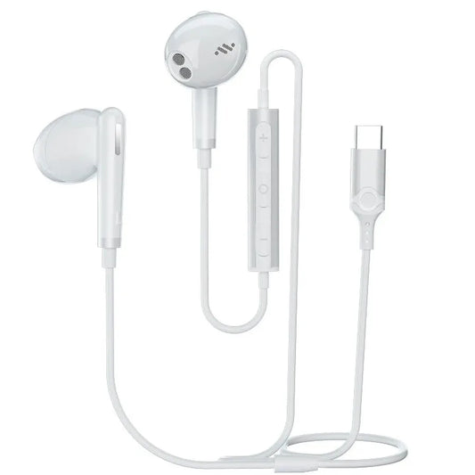 JMT-702538 HiFi Stereo Digital Type C Wired Earphones with Microphone for iPhone 15, Huawei P20, P10, Mate 20