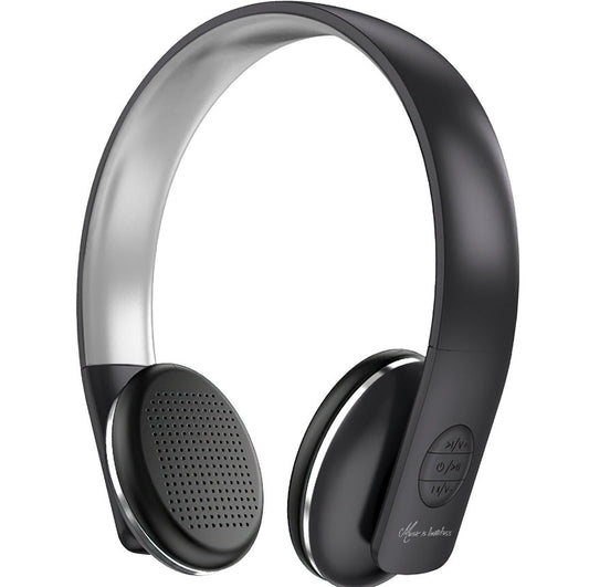 JMT-702858 A50-BT Wireless Headphones - Bluetooth 5.0, 8-Hour Playback, FM Radio, Type-C Charging, Hands-Free Calling, Black