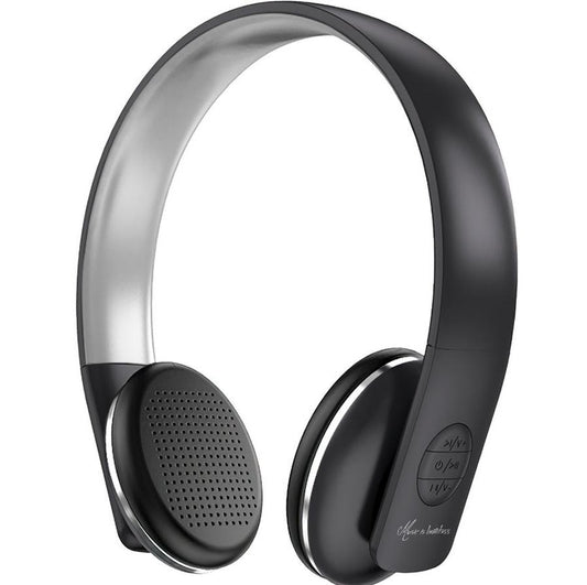 JMT-702858 A50-BT Wireless Headphones - Bluetooth 5.0, 8-Hour Playback, FM Radio, Type-C Charging, Hands-Free Calling, Black
