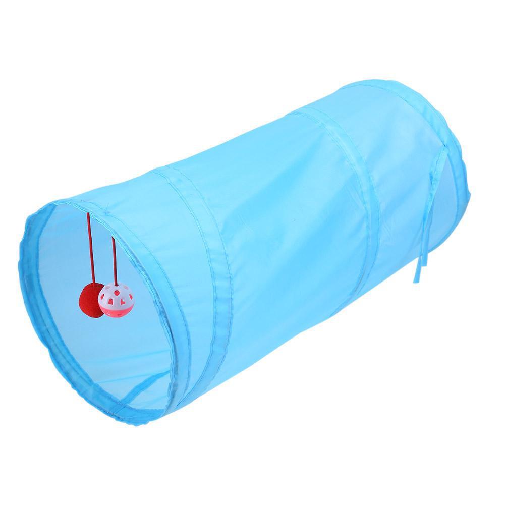 JMT-702858 Dual-Entry Cat Tunnel with Foldable Polyester Design for Fun Playtime