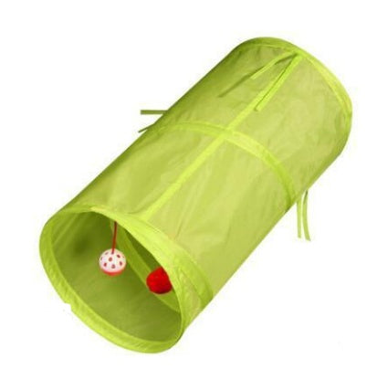 JMT-702858 Dual-Entry Cat Tunnel with Foldable Polyester Design for Fun Playtime