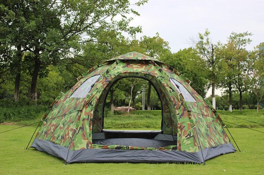 JMT-702922 Spacious Quick Setup Tent for 5-8 People with Lazy QuickSix Angle Design