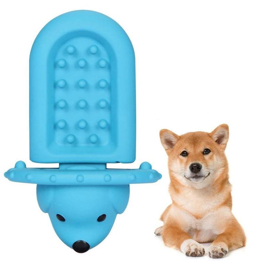 JMT-703178 Soft Rubber Dog Toy and Peanut Butter Slow Feeder Pad for Crate Training and Anxiety Relief