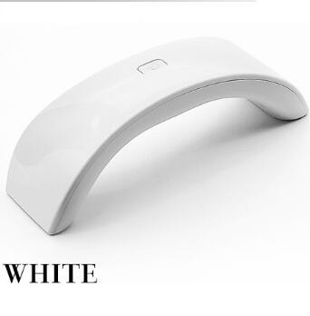 JMT-703178 USB LED Nail Art Lamp with Rainbow Light, 9W Compact UV Gel Curing Device for Manicure and Pedicure