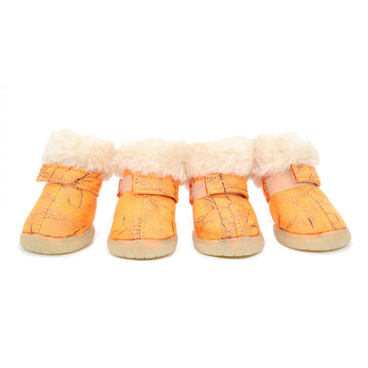 JMT-703498 Cozy Non-Slip Cotton Dog Shoes for Winter – Multiple Colors and Sizes Available