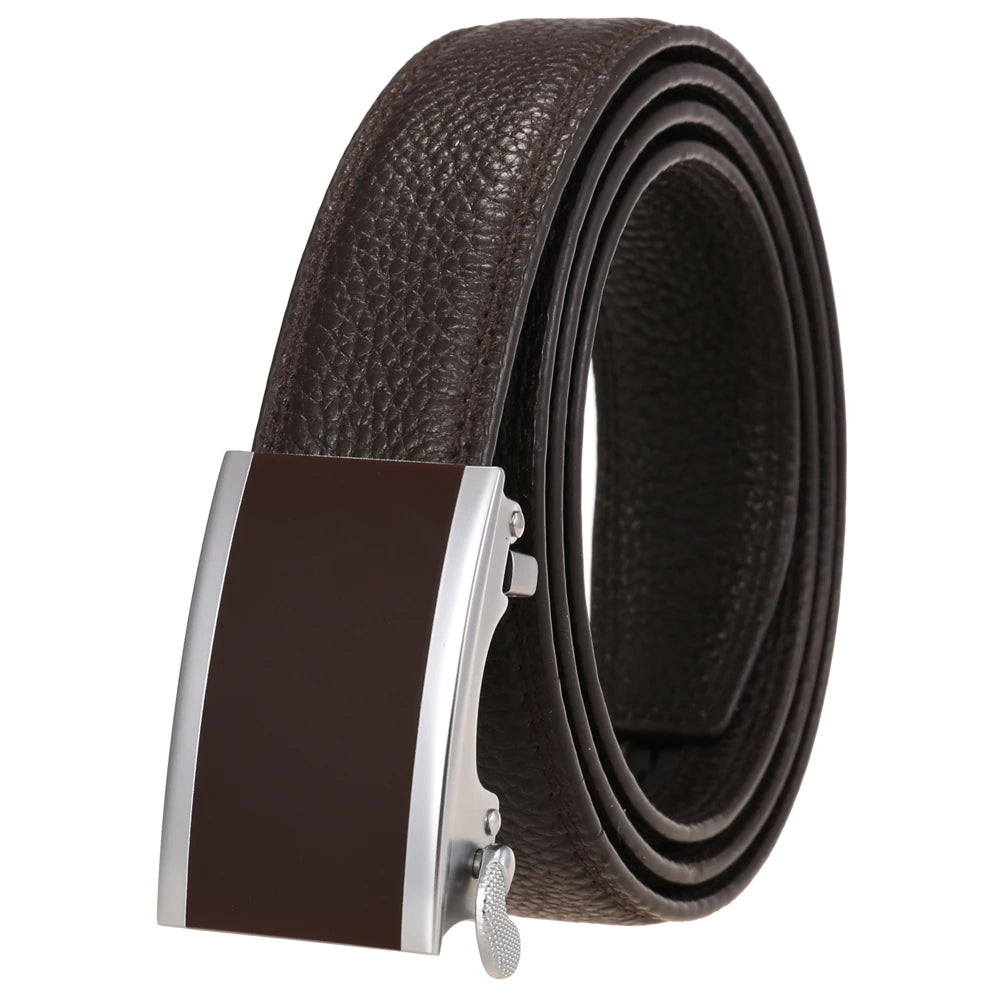 JMT-703626 Men's Genuine Leather 3.0CM First Layer Belt - Durable Fashion Accessory