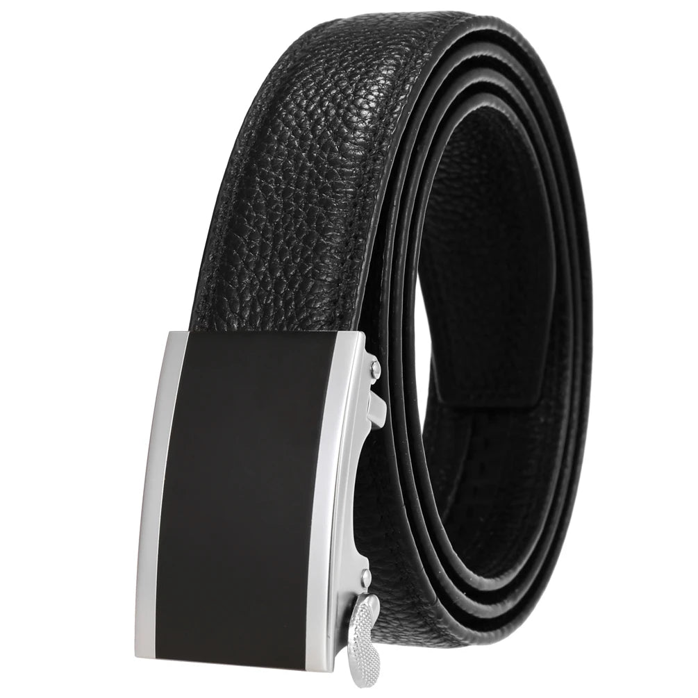 JMT-703626 Men's Genuine Leather 3.0CM First Layer Belt - Durable Fashion Accessory