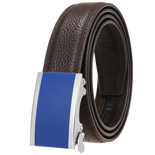 JMT-703626 Men's Genuine Leather 3.0CM First Layer Belt - Durable Fashion Accessory