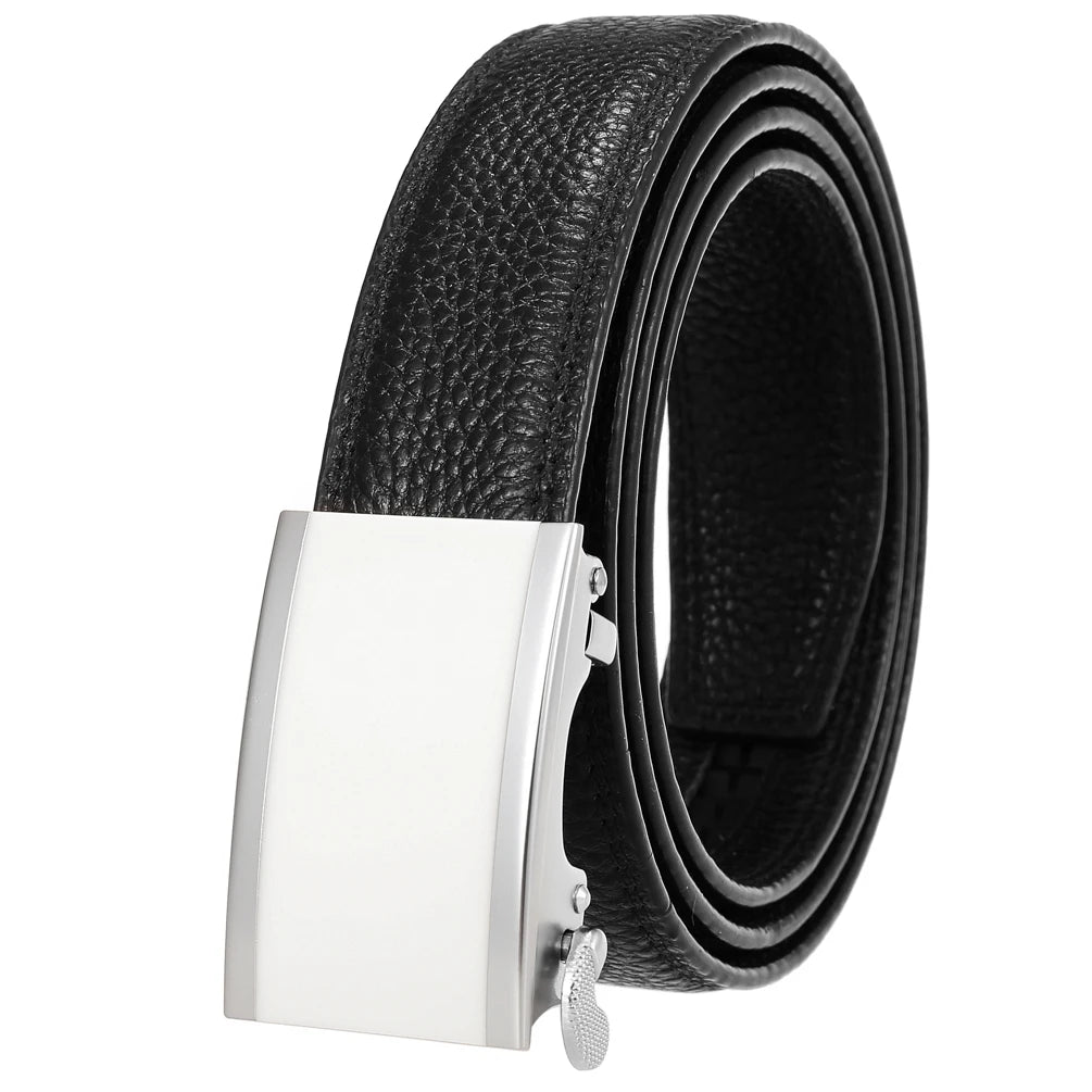 JMT-703626 Men's Genuine Leather 3.0CM First Layer Belt - Durable Fashion Accessory
