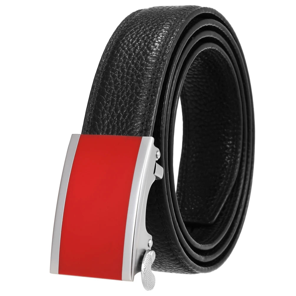 JMT-703626 Men's Genuine Leather 3.0CM First Layer Belt - Durable Fashion Accessory