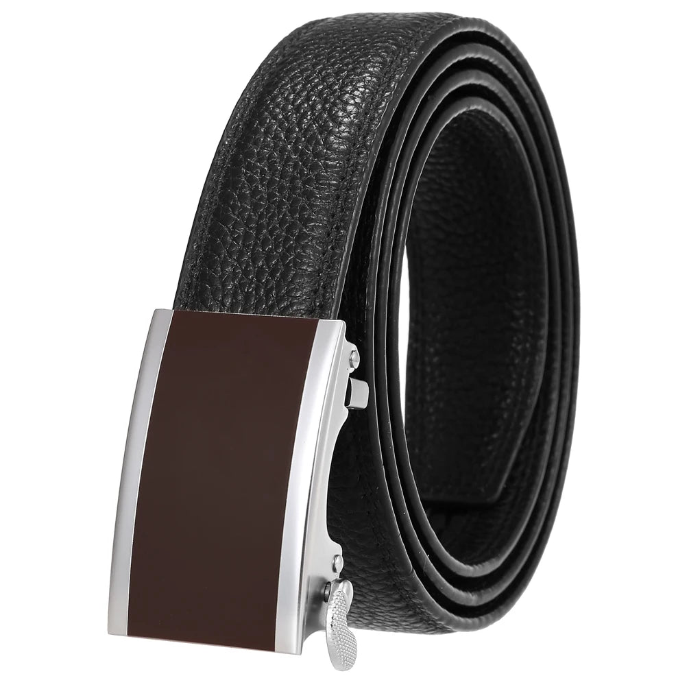JMT-703626 Men's Genuine Leather 3.0CM First Layer Belt - Durable Fashion Accessory