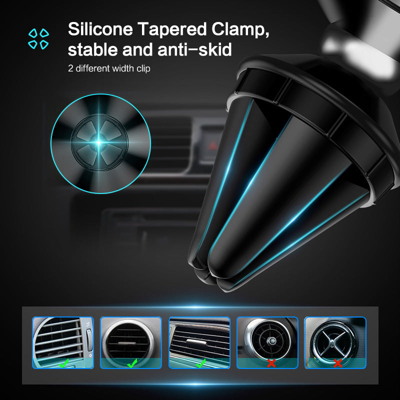 JMT-703882 360-Degree Rotating Magnetic Mobile Phone Holder for Car CD Slot, Aluminum Alloy Design