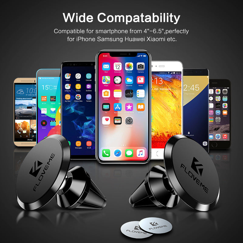 JMT-703882 360-Degree Rotating Magnetic Mobile Phone Holder for Car CD Slot, Aluminum Alloy Design