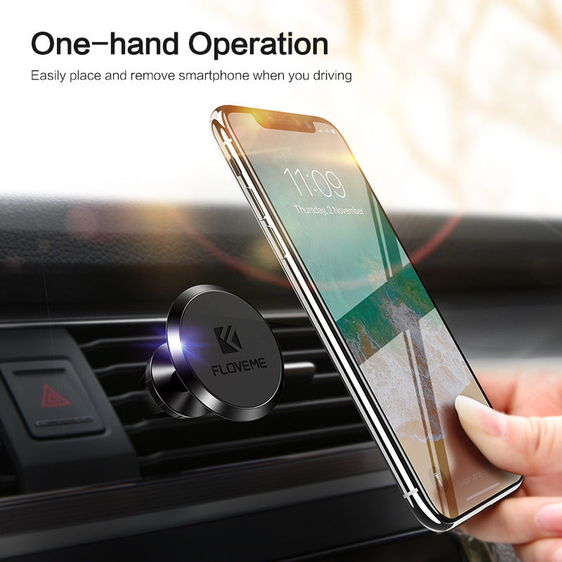 JMT-703882 360-Degree Rotating Magnetic Mobile Phone Holder for Car CD Slot, Aluminum Alloy Design