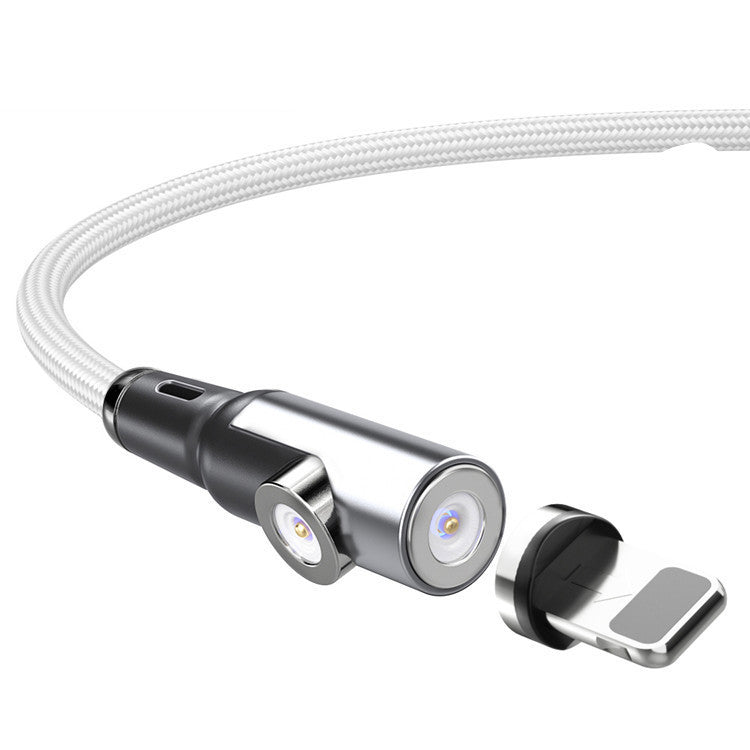 JMT-704202 Magnetic Two-in-One Charging Cable for Smartphones and Navigation Devices, 1m/2m Length, Black Silver