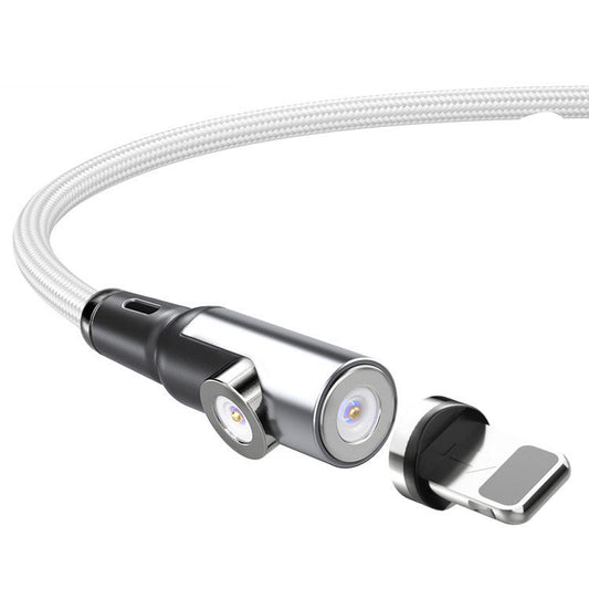 JMT-704202 Magnetic Two-in-One Charging Cable for Smartphones and Navigation Devices, 1m/2m Length, Black Silver