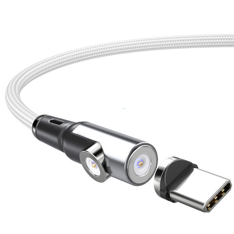 JMT-704202 Magnetic Two-in-One Charging Cable for Smartphones and Navigation Devices, 1m/2m Length, Black Silver