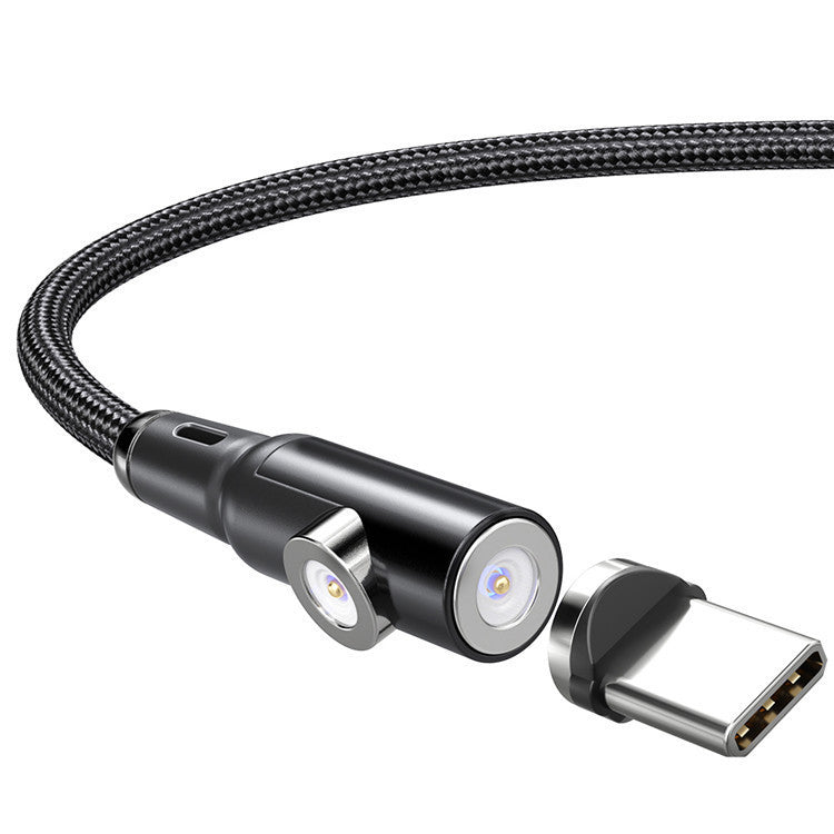 JMT-704202 Magnetic Two-in-One Charging Cable for Smartphones and Navigation Devices, 1m/2m Length, Black Silver