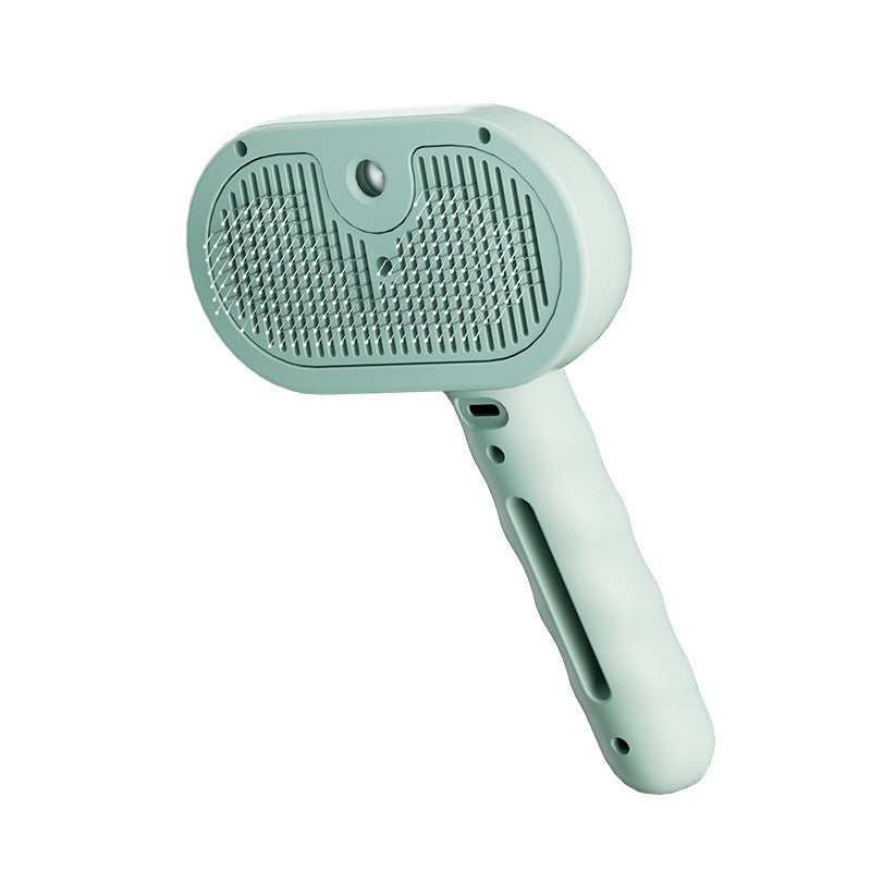 JMT-704266 Pet Hair Remover Comb with Water Mist Feature for Dogs and Cats - Plastic Dematting Grooming Tool