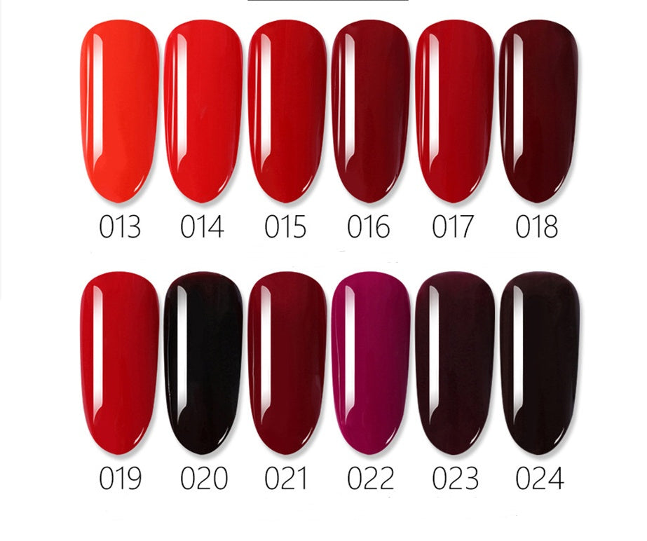 JMT-704330 Nail Polish Set with Base and Top Coats, 18ML Liquid Formula in Mixed Colors