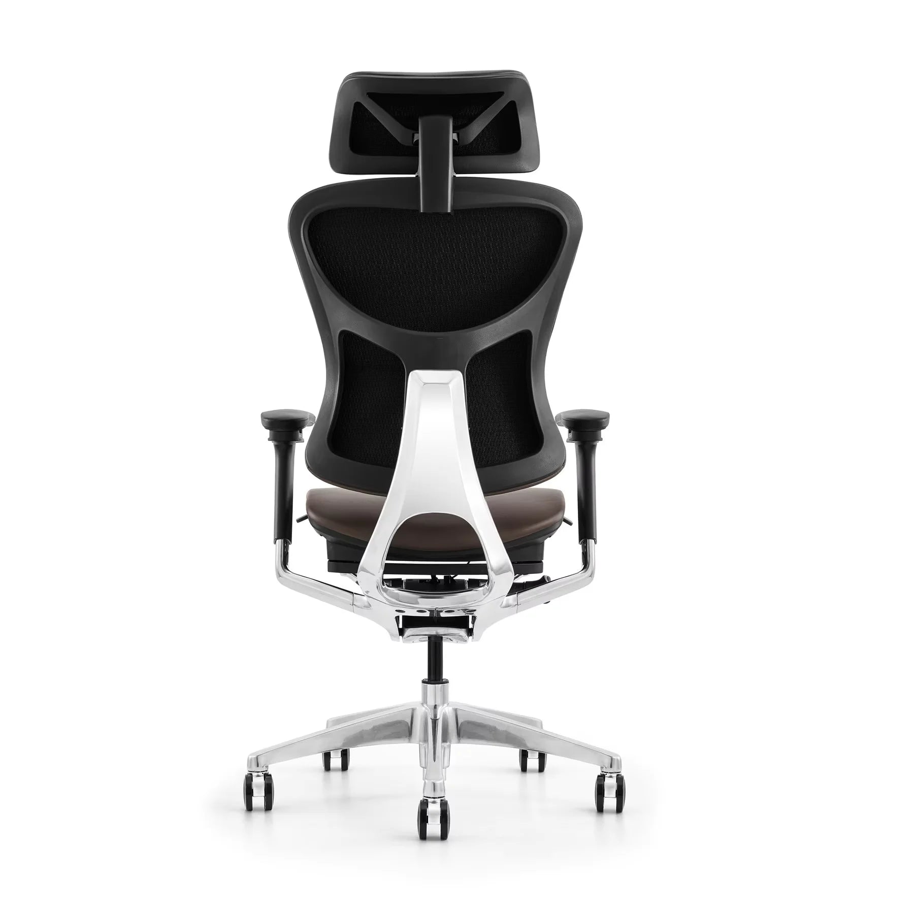 JMT-704778 Luxury Ergonomic Office Chair with Genuine Leather, Swivel and Adjustable Features for Executive Comfort