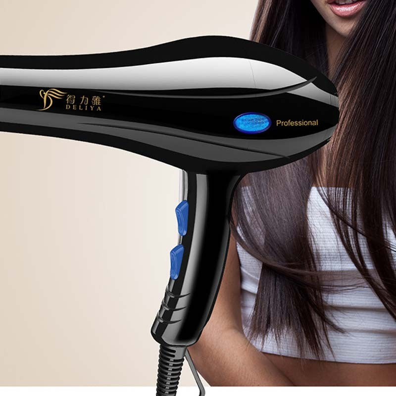 JMT-705162 High-Power Negative Ion Hair Dryer with 5 Speed Settings, Hot & Cold Air Function, and Accessories Included